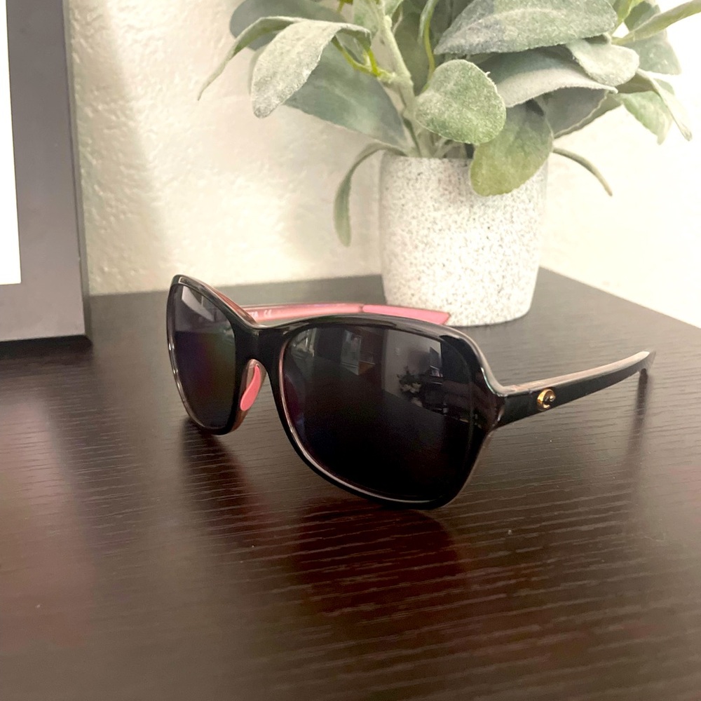 Costa Pink and Black Sporty Sunglasses